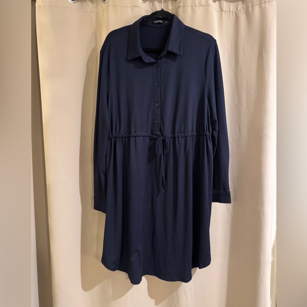 Women’s Kojooin Blue Dress with Ties